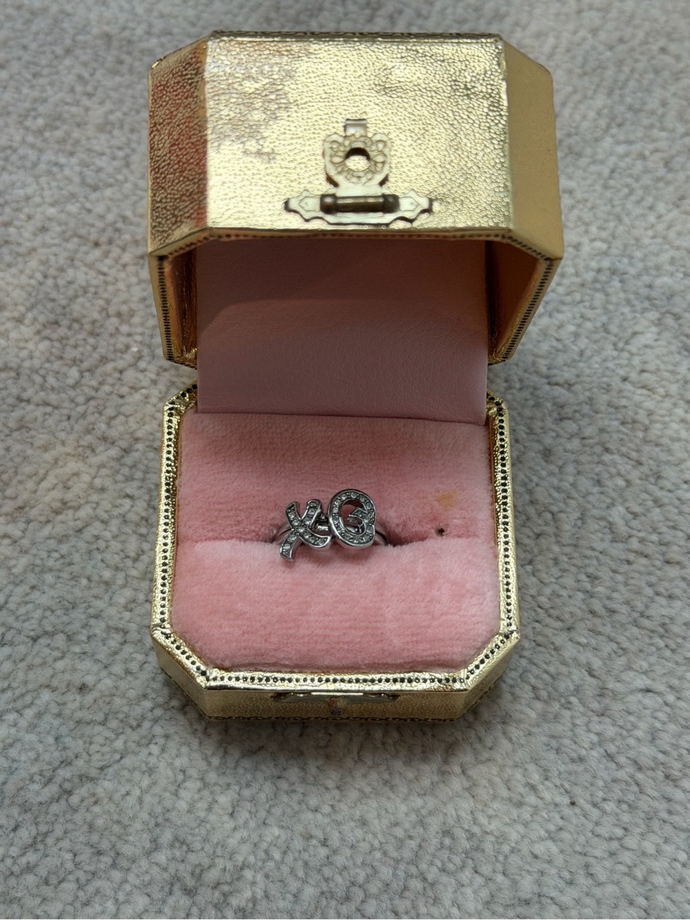 Juicy Couture XO rings